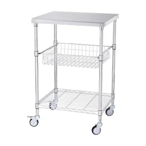 Dagelijks gebruiks trolley SucceBuy 61 x 50 x 93 cm, 213 kg, 3 niveaus, 6 haaken, wieltjeskar Dagelijks gebruiks trolley SucceBuy 61 x 50 x 93 cm, 213 kg, 3 niveaus, 6 haaken, wieltjeskar