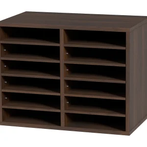 Bureau-organizer, SucceBuy Houten Documentenorganizer, Verstelbare Ordner, 12 Compartimenten, Bruin Bureau-organizer, SucceBuy Houten Documentenorganizer, Verstelbare Ordner, 12 Compartimenten, Bruin