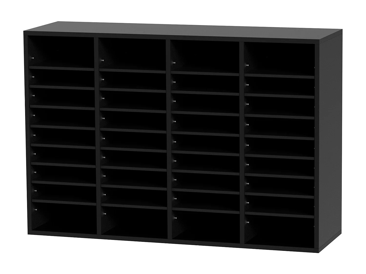 Bureau-organizer, SucceBuy Houten Documentenorganizer, 36 Compartimenten, Verstelbare Ordner, Zwart