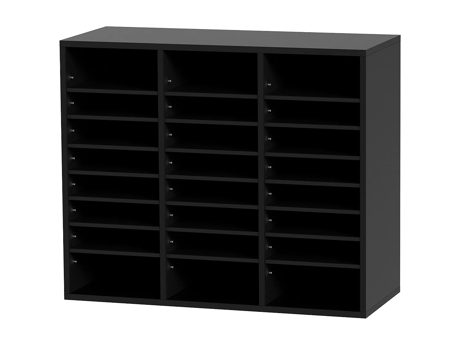 Bureau-organizer, SucceBuy Houten Documentenorganizer Verstelbare Bestandssorteerder 24 Compartimenten Zwart