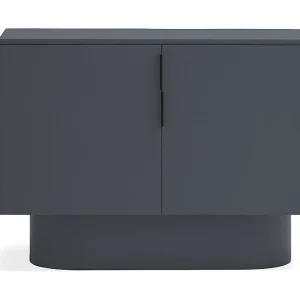 Commode 2 deuren laquée gris antraciet 100×82 cm Commode 2 deuren laquée gris antraciet 100×82 cm