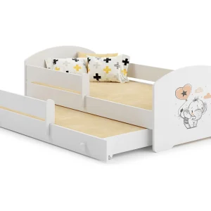 Cama dupla 160 x 80 com colchões e estrados incluídos Kobi Luk Elephant Cama dupla 160 x 80 com colchões e estrados incluídos Kobi Luk Elephant