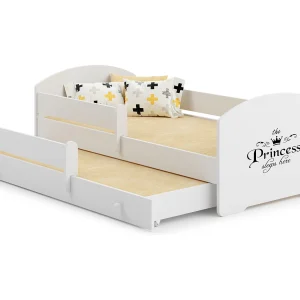 Cama dupla 160 x 80 com colchões e estrados incluídos Kobi Luk Princess Cama dupla 160 x 80 com colchões e estrados incluídos Kobi Luk Princess