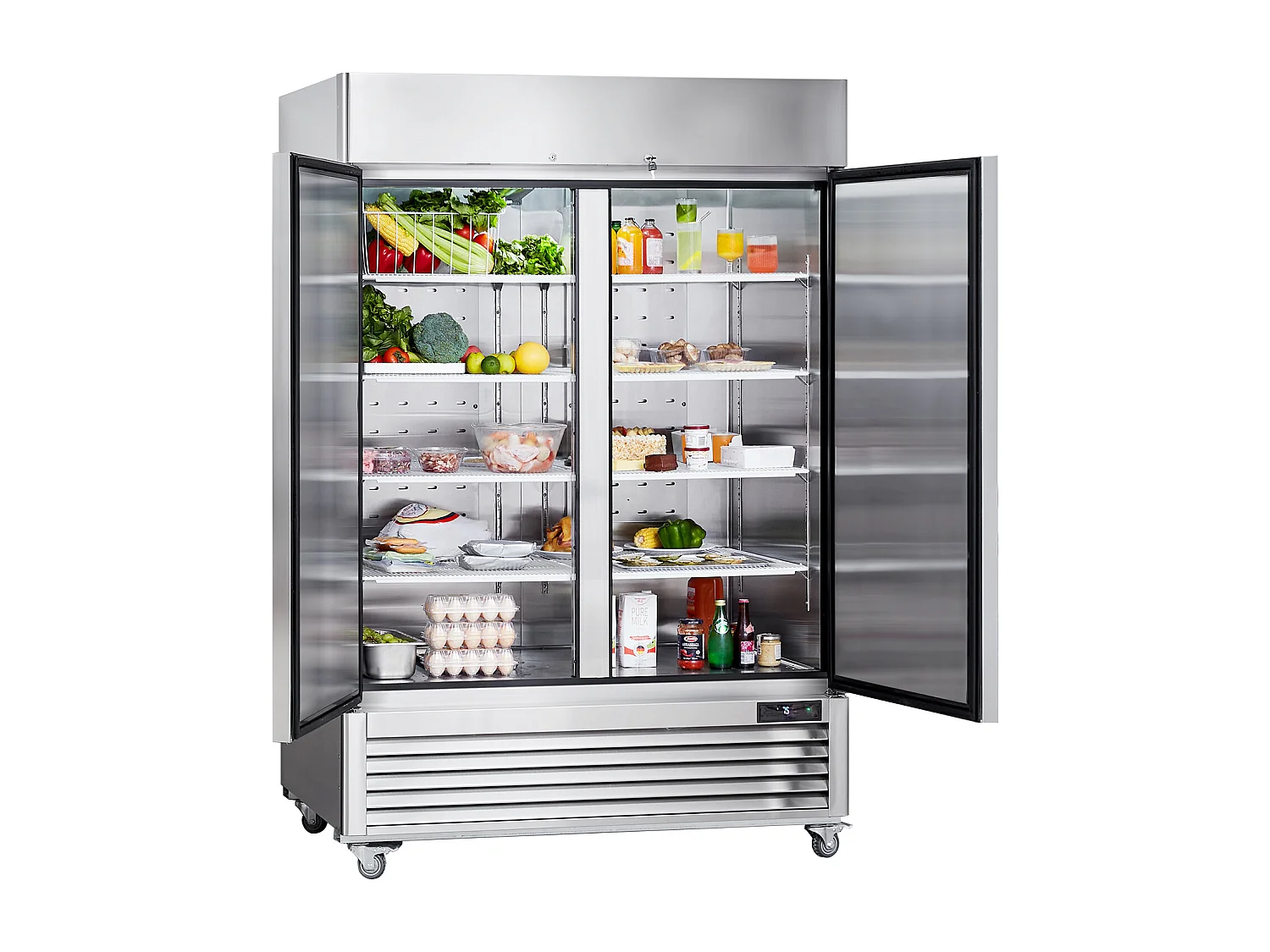 Commerciële Vriezer SucceBuy 1 100 L Verticaal 2 Deuren