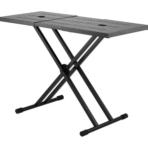 Draagbare DJ-Tafel SucceBuy, Double-X Keyboardsteun, Regelbare Hoogte