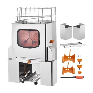 Sapcentrifuge SucceBuy Sinaasappelsap Extractor Commercieel 120 W, Citruspers in Rvs met Uitneembare Filterdoos