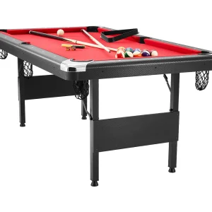 Converteerbare Tafel, SucceBuy 192 cm Pooltafel – Draagbare Pooltafel met Rood Laken voor Speelkamer Converteerbare Tafel, SucceBuy 192 cm Pooltafel – Draagbare Pooltafel met Rood Laken voor Speelkamer