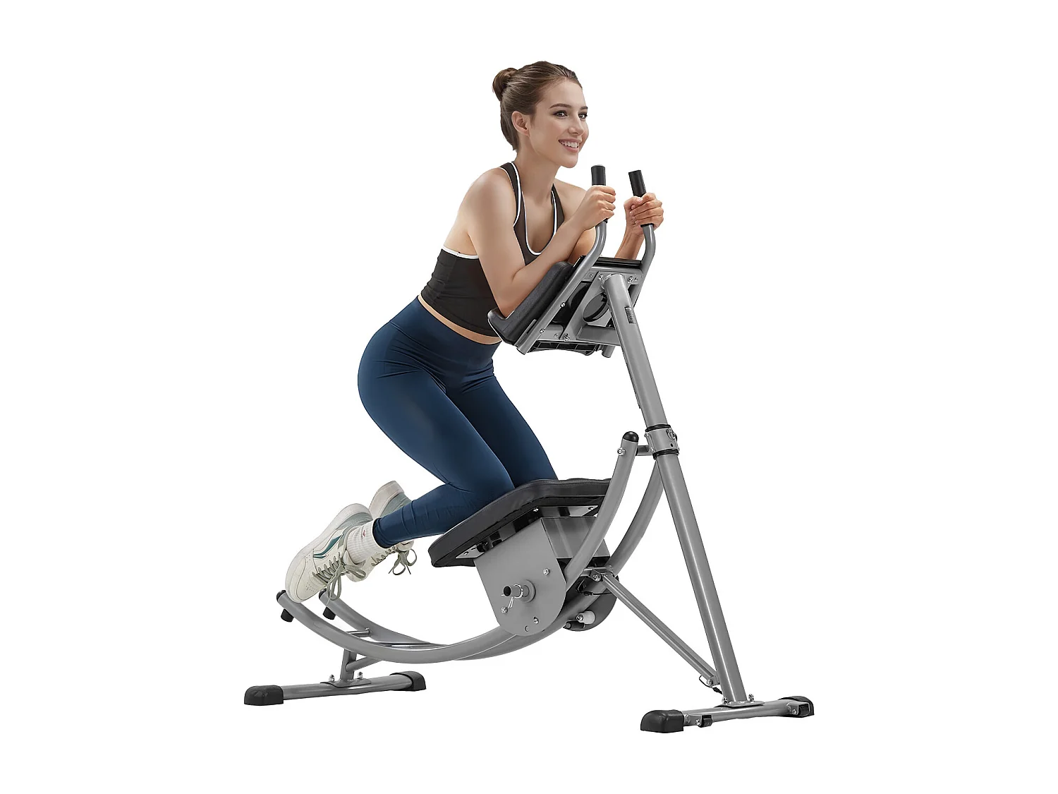 Buikspierapparaat SucceBuy, Trainingsapparaat voor Buikspieren, Basis- en Buikspiertrainer voor Vrouwen, Koolstofstaal