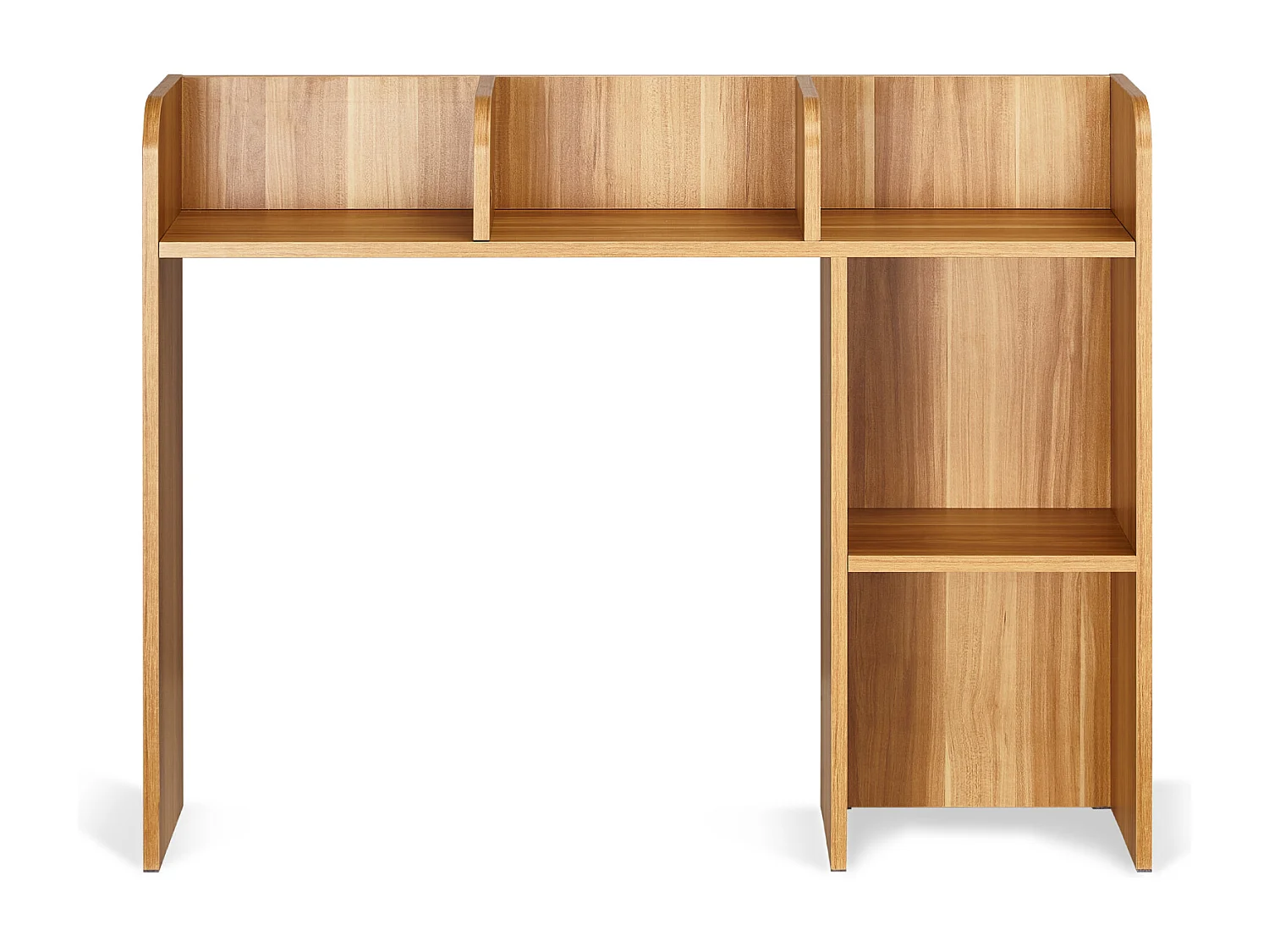 Bureau Plank SucceBuy van Hout met 2 Niveaus Opslagorganizer voor het Kantoor en het Huis
