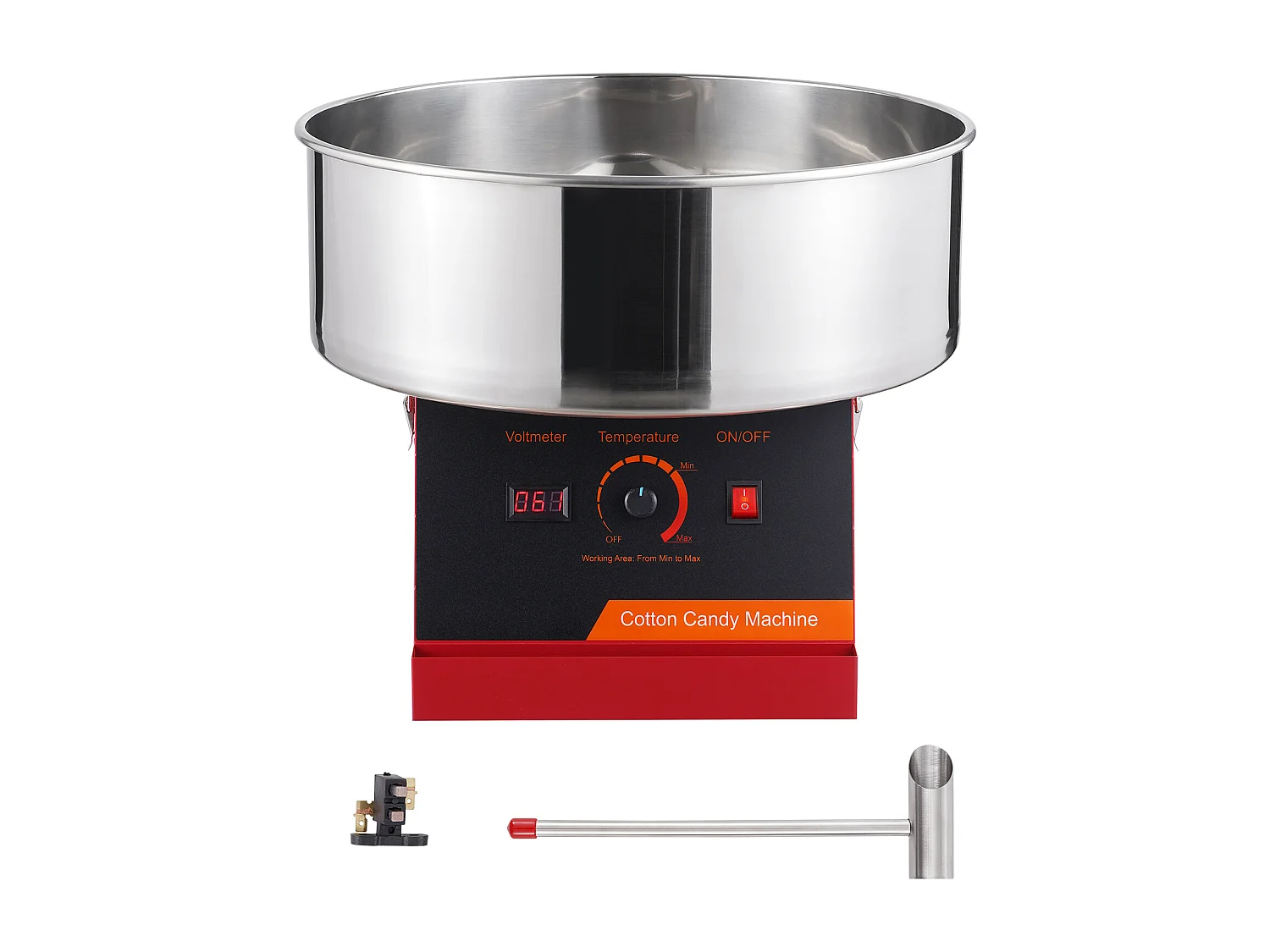 Commerciële Suikerspinmachine SucceBuy, Suikerspinmachine 1000 W, Rood
