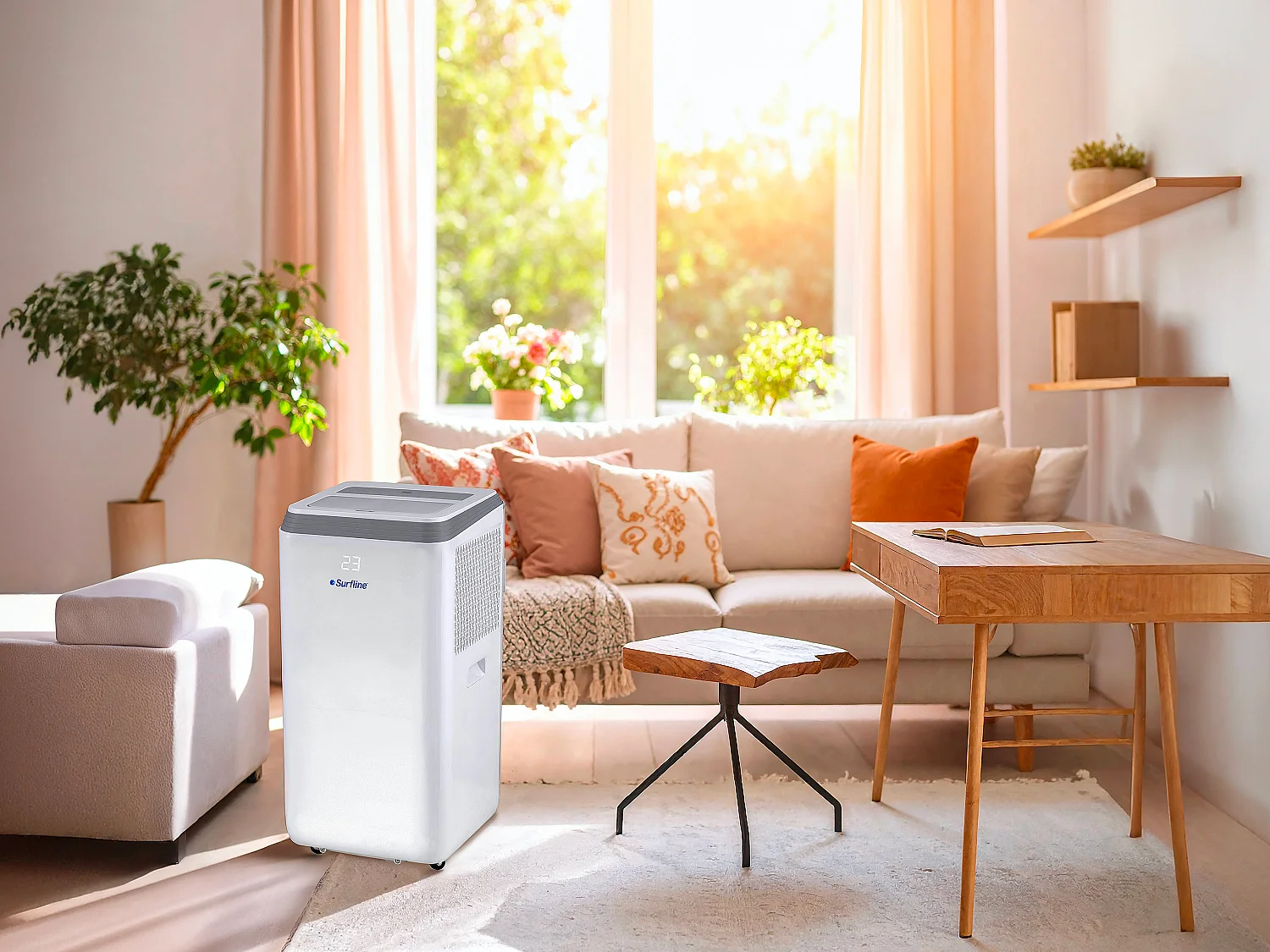Mobiele airconditioner 2-in-1 met ontvochtigingsfunctie - Wit - CODILAM
