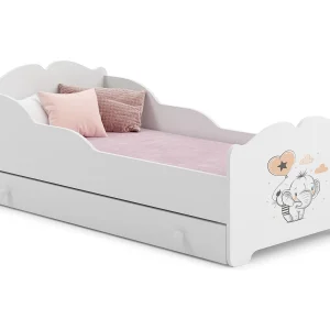 Cama de criança 140 x 70 com gaveta, colchão e estrado incluídos Kobi Anna Elephant Cama de criança 140 x 70 com gaveta, colchão e estrado incluídos Kobi Anna Elephant