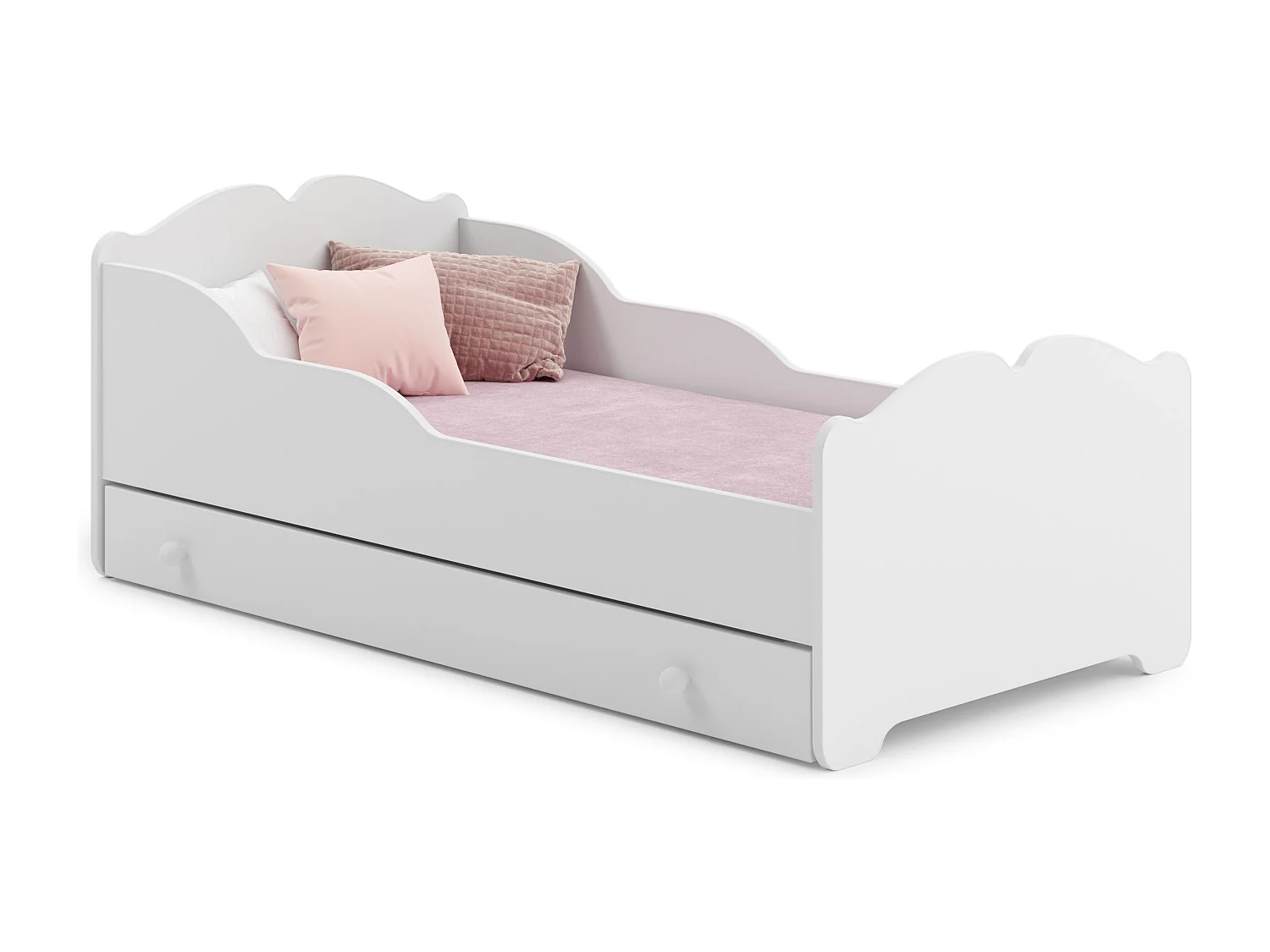 Cama de criança 160 x 80 com gaveta, colchão e estrado incluídos Kobi Anna