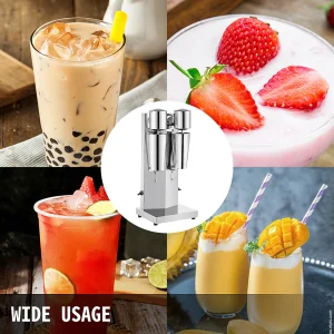Counter-Mixer Kit voor Milkshakes Maken SucceBuy, Elektrische Milkshake-Machine van Roestvrij Staal Counter-Mixer Kit voor Milkshakes Maken SucceBuy, Elektrische Milkshake-Machine van Roestvrij Staal