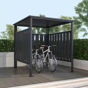 Multifunctionele fietsenberging van antracietgrijs gegalvaniseerd staal – COPERNO