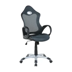 Bureaustoel polyester grijs/groen iCHAIR Bureaustoel polyester grijs/groen iCHAIR