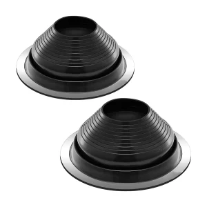 Dakdoorvoertuiten voor Pijpen SucceBuy Set van 2 voor Dakpijpen van 15 tot 28 cm, Flexibel EPDM, Bestand tegen Hoge Temperaturen, Basis van Duurzaam Metaal Dakdoorvoertuiten voor Pijpen SucceBuy Set van 2 voor Dakpijpen van 15 tot 28 cm, Flexibel EPDM, Bestand tegen Hoge Temperaturen, Basis van Duurzaam Metaal
