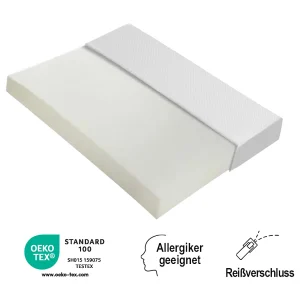 Comfortabel matras – 140 x 200 cm – met antislipdeeltjes – ademend en duurzaam – Schuim – wit Comfortabel matras – 140 x 200 cm – met antislipdeeltjes – ademend en duurzaam – Schuim – wit
