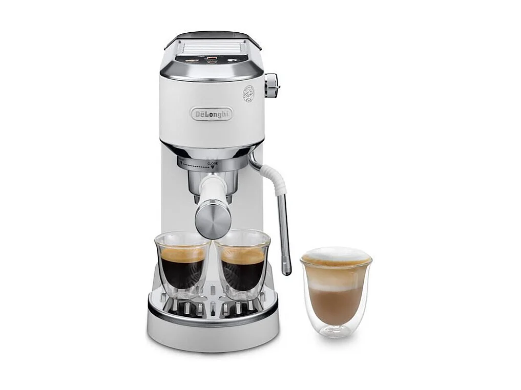 Delonghi EC890.W DedicaDuo Espressomachine Wit Zilver
