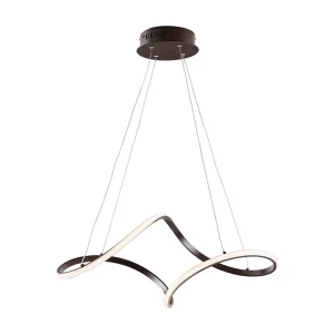 Suspension Dana métal marron, LED intégrée, câbles orientables L65x38 cm, style chaleureux pour intérieurs cosy Suspension Dana métal marron, LED intégrée, câbles orientables L65x38 cm, style chaleureux pour intérieurs cosy