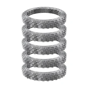 Draad met Splinters SucceBuy, Splinterdraadhek van 75 m, 5 Rollen, met Handschoenen