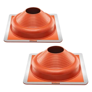 Dakafdekkingen SucceBuy Set van 2 van Metaal voor Pijpen van 16cm tot 30cm, Flexibele Siliconen Dakpijpafdekking, voor Schoorstenen, Ventilatieopeningen Dakafdekkingen SucceBuy Set van 2 van Metaal voor Pijpen van 16cm tot 30cm, Flexibele Siliconen Dakpijpafdekking, voor Schoorstenen, Ventilatieopeningen