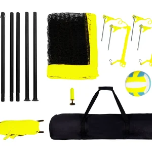 Draagbare Volleybalnet System SucceBuy Outdoor, met Regelbare Hoogte Paal