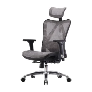 Bureaustoel SIHOO-J87, bekleding grijs, frame zwart Bureaustoel SIHOO-J87, bekleding grijs, frame zwart