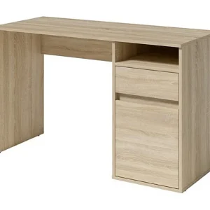 Bureau BILOU Sonoma eiken – 1 lade, 1 deur en 2 vakken – Stijl licht hout en praktisch design Bureau BILOU Sonoma eiken – 1 lade, 1 deur en 2 vakken – Stijl licht hout en praktisch design