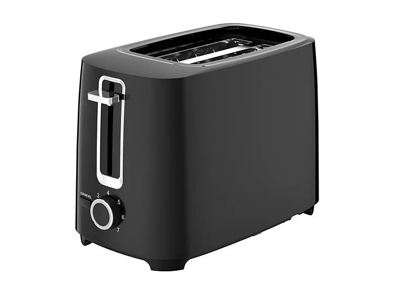 Broodrooster KitchenChef 700W 2 Sneetjes Zwart - Rooster Je Boterhammen Snel met Variabele Thermostaat