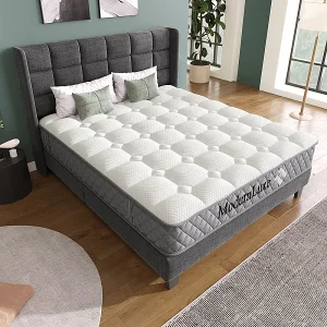 Brandwerende orthopedische matras van 140×200 cm met 4 handgrepen, OEKO-TEX®, 20 cm dik, ademend, 7 zones pocketveringzones Brandwerende orthopedische matras van 140×200 cm met 4 handgrepen, OEKO-TEX®, 20 cm dik, ademend, 7 zones pocketveringzones