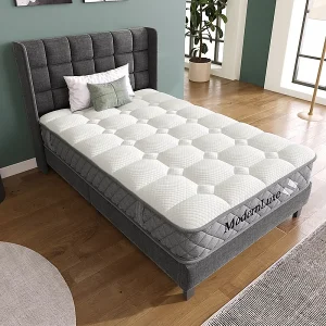 Brandwerende orthopedische matras van 90×200 cm met 4 handgrepen, OEKO-TEX®, 20 cm dik, ademend, 7 zones pocketveringzones Brandwerende orthopedische matras van 90×200 cm met 4 handgrepen, OEKO-TEX®, 20 cm dik, ademend, 7 zones pocketveringzones
