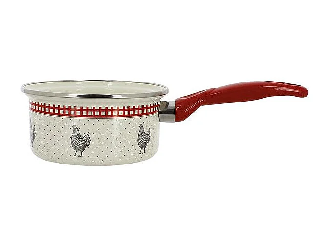 Braadpan 20cm 2.80L Jolie Cocotte Menastyl - Traditioneel Ontwerp - Geëmailleerd Staal - Bakeliet Handvat