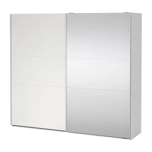 Como schuifdeurkast 2 deuren 245x220cm wit. Como schuifdeurkast 2 deuren 245x220cm wit.