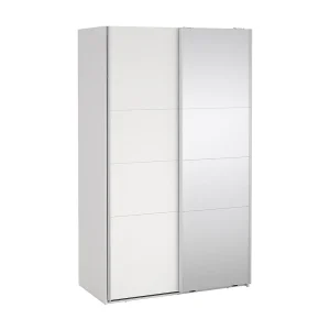 Catania schuifdeurkast 2 deuren 120x200cm wit.