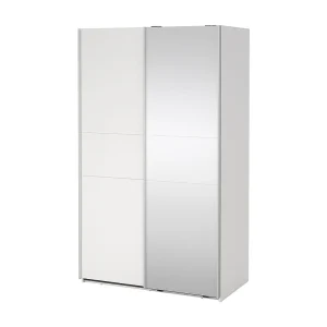 Como schuifdeurkast 2 deuren 120x200cm wit.