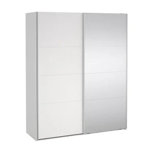 Catania schuifdeurkast 2 deuren 180x220cm wit.