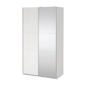 Como schuifdeurkast 2 deuren 120x220cm wit.