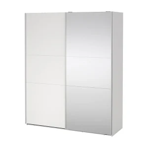 Como schuifdeurkast 2 deuren 180x220cm wit.
