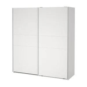 Como schuifdeurkast 2 deuren 180x200cm wit.