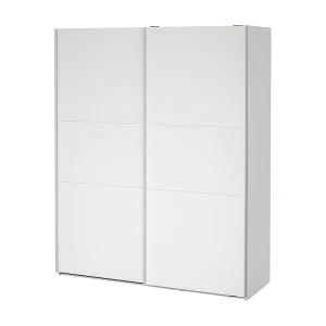 Como schuifdeurkast 2 deuren 180x220cm wit.