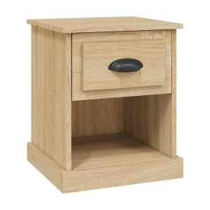 Cicero  Nachtkastje 39x39x47,5 cm bewerkt hout sonoma eikenkleurig