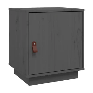 Clark Mills  Nachtkastje 40x34x45 cm massief grenenhout grijs