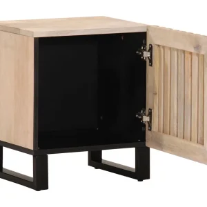 Bryral Nachtkastje 40x34x46 cm massief gebleekt mangohout Bryral Nachtkastje 40x34x46 cm massief gebleekt mangohout