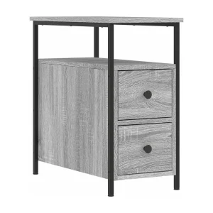 Chase City Nachtkastje 30x60x60 cm bewerkt hout grijs sonoma eikenkleurig Chase City Nachtkastje 30x60x60 cm bewerkt hout grijs sonoma eikenkleurig