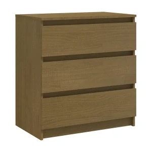 Bryna Nachtkastje 60x36x64 cm massief grenenhout honingbruin Bryna Nachtkastje 60x36x64 cm massief grenenhout honingbruin