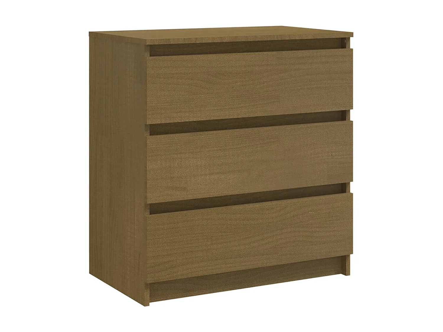 Bryna Nachtkastje 60x36x64 cm massief grenenhout honingbruin