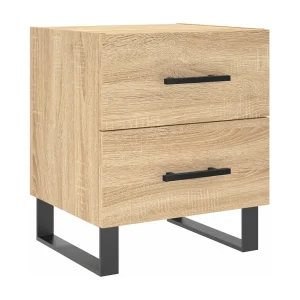 Cennet  Nachtkastje 40x35x47,5 cm bewerkt hout sonoma eikenkleurig