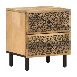 Claire-Gabrielle  Nachtkastje 40x33x46 cm massief mangohout