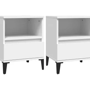 Centennial  Nachtkastjes 2 st 40x35x50 cm wit